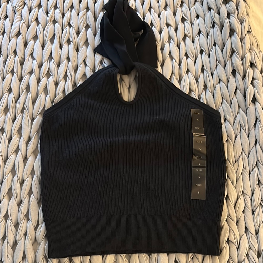 Black Halter Top